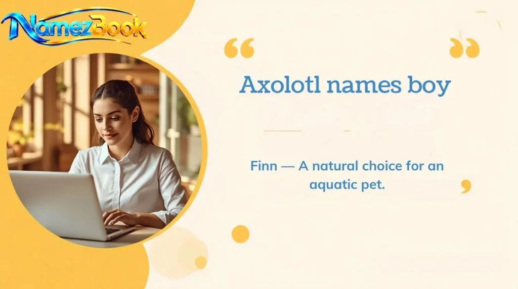 Axolotl names boy