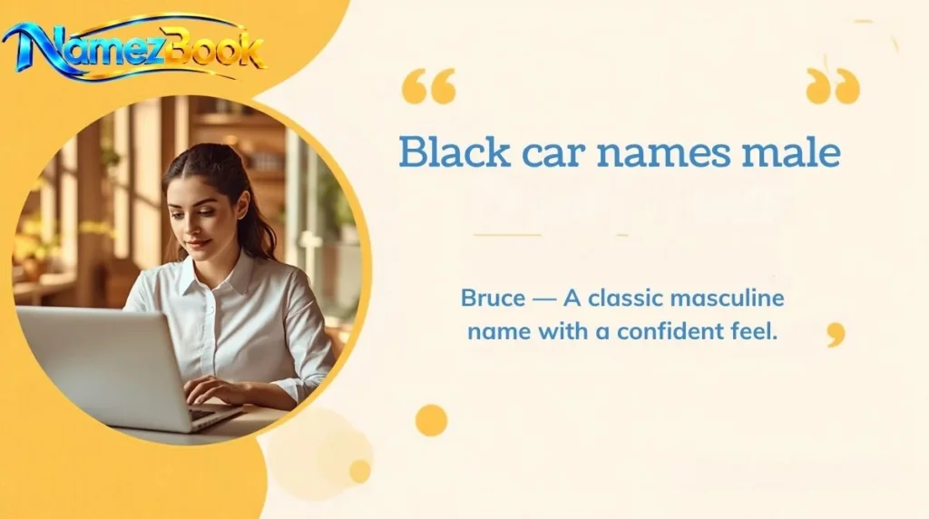 Black car names male