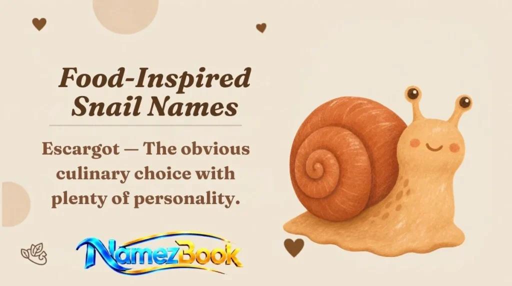 Food-Inspired Snail Names