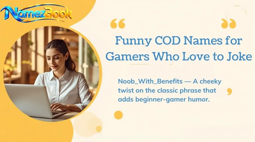 Funny COD Names for Gamers Who Love to Joke
