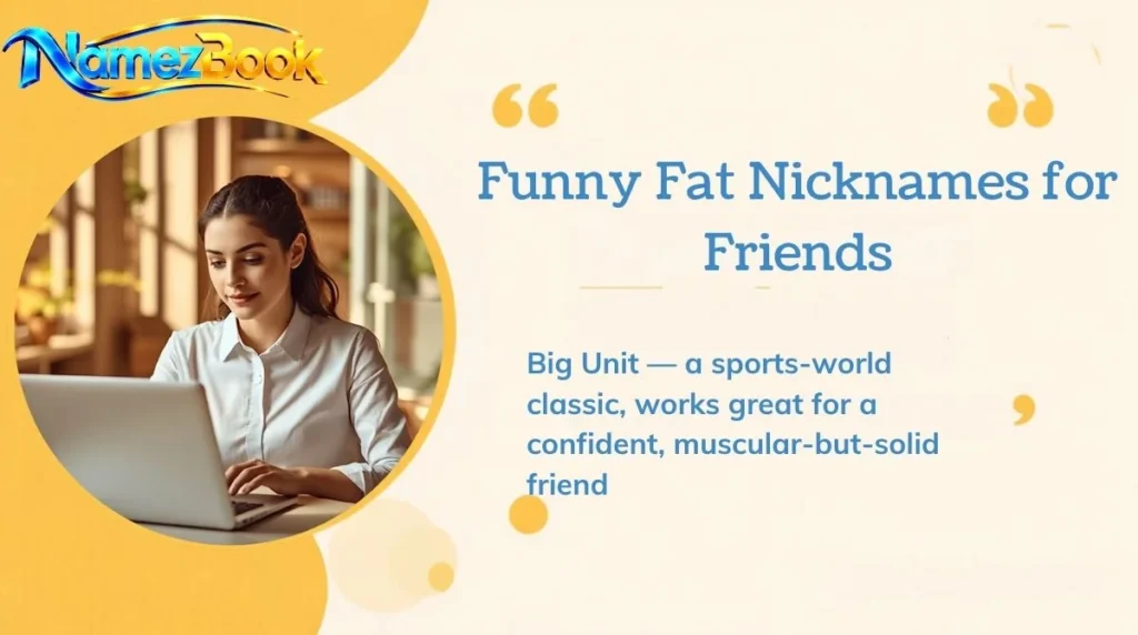 Funny Fat Nicknames for Friends