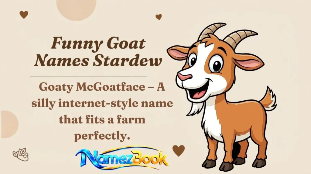 Funny Goat Names Stardew