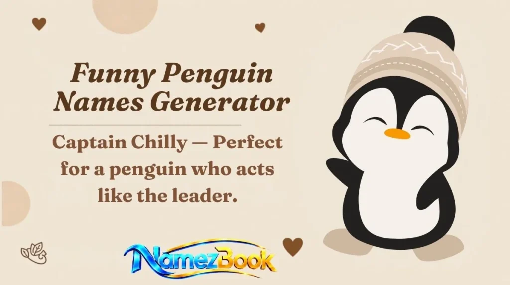 Funny Penguin Names Generator