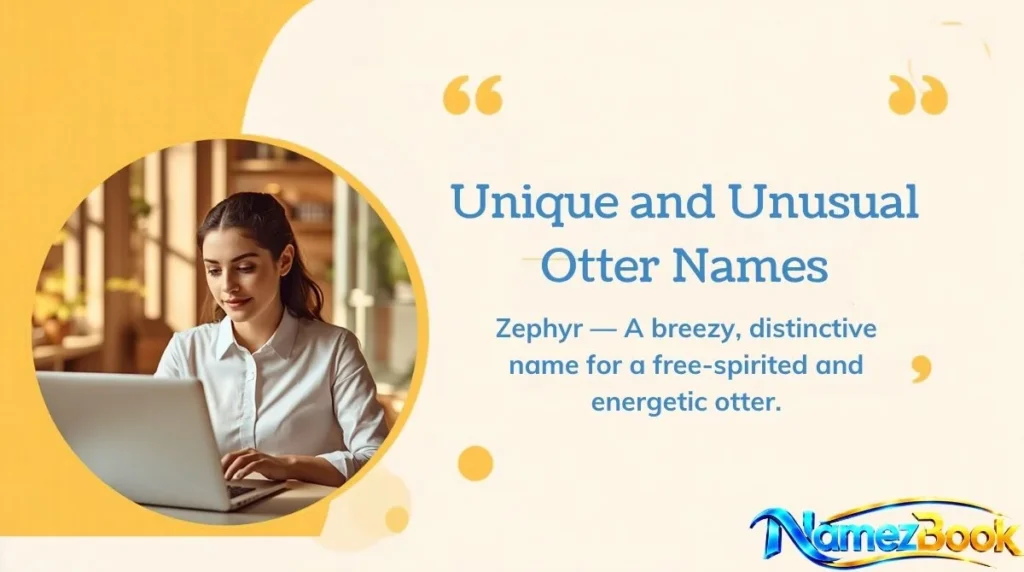 Unique and Unusual Otter Names