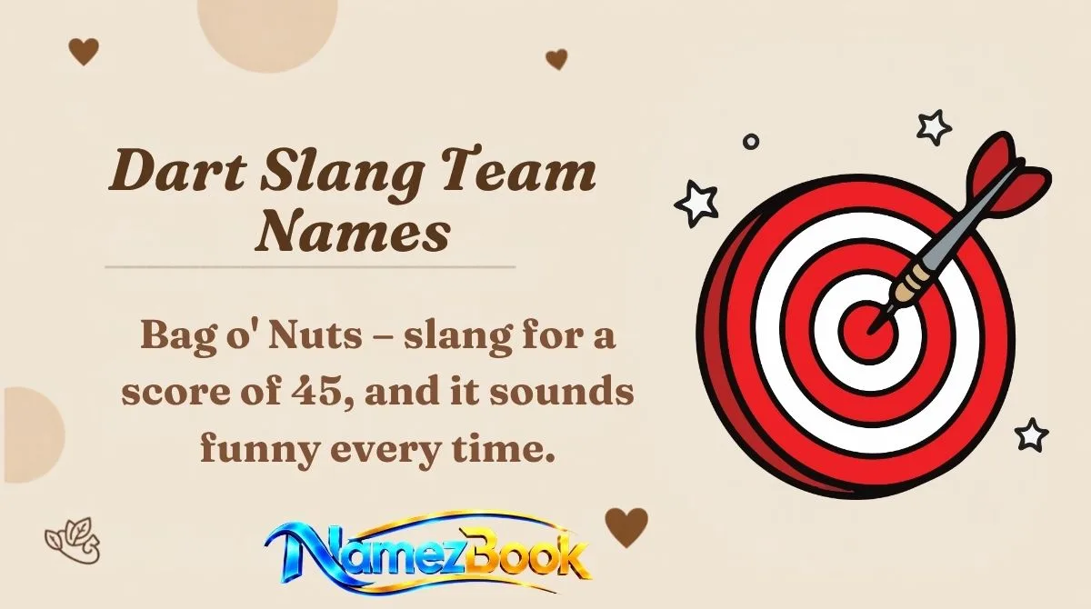 Dart Slang Team Names Dart Slang Team Names
