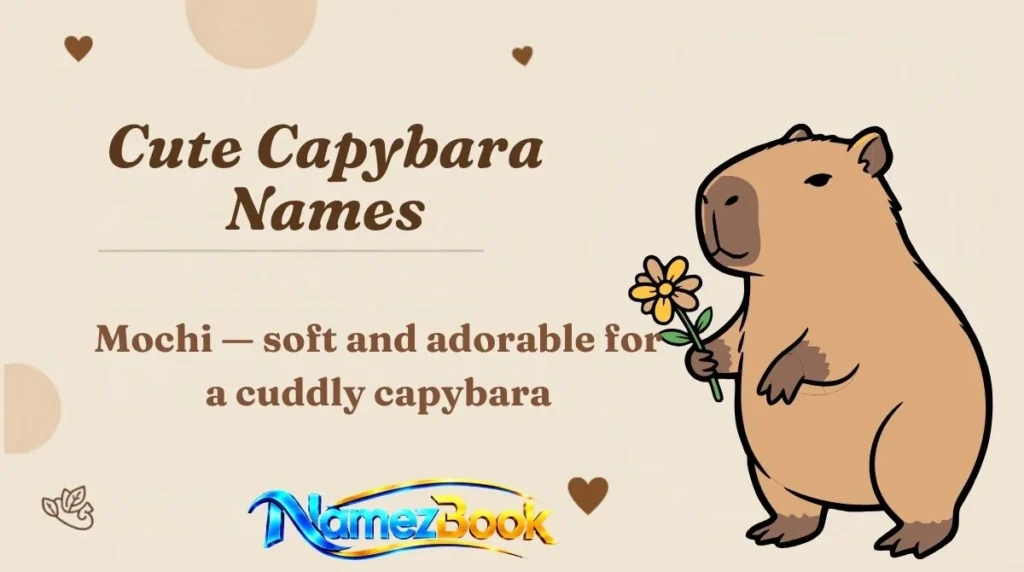 Cute Capybara Names
