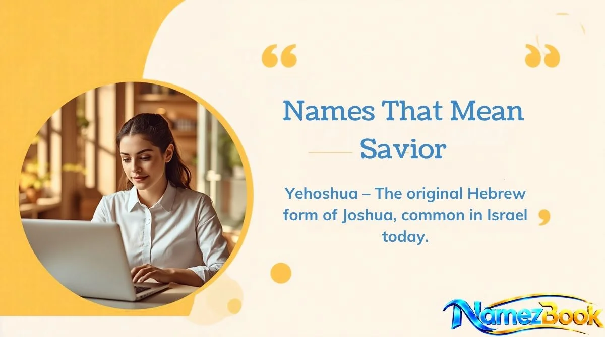 Names That Mean Savior